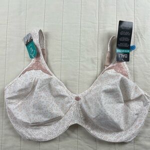 Bali Soft Support Minimizer Bra in Blush Print 34DDD  Style 3385